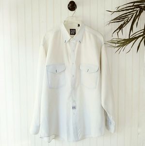 Vintage GAP Whitewash Chambray Button Down Shirt